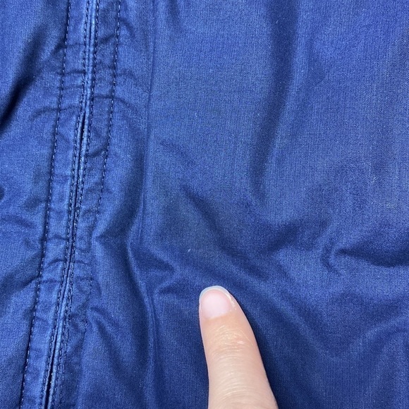 Vintage Eddie Bauer Navy Blue Down Puffer Puffy Vest Size Large Men's - Picture 8 of 8